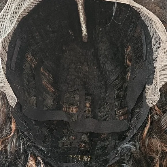 Black Curly Glueless Lace Wig - Picture 7 of 8